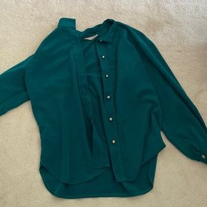 Dark green vintage blouse